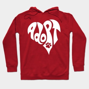 Dog Cat Adopt Heart Hoodie